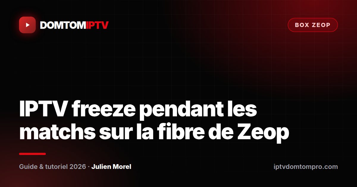 IPTV freeze pendant les matchs sur la fibre de Zeop