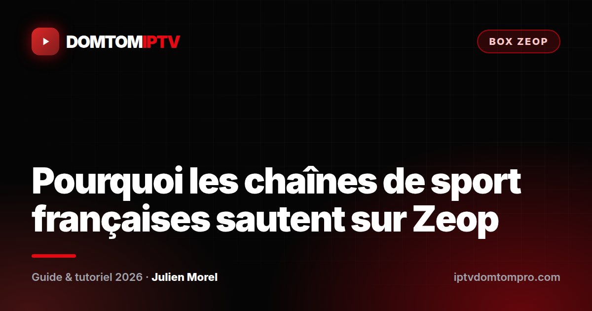 Pourquoi les chaînes de sport françaises sautent sur Zeop