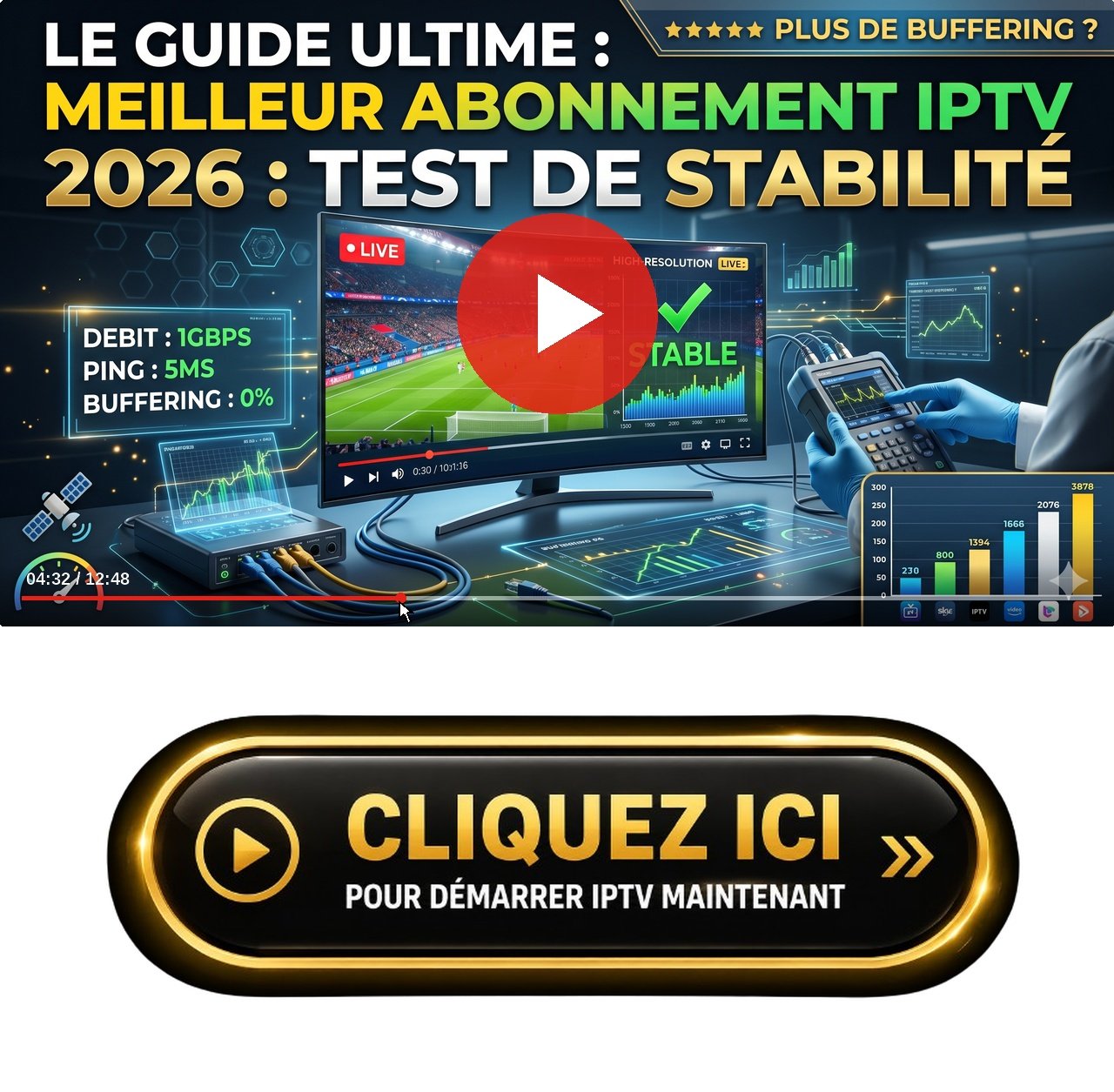 Une comparaison côte à côte des fonctionnalités et paramètres de Changer le serveur de l IPTV pour eviter le bridage Only Mayotte sur un écran mobile