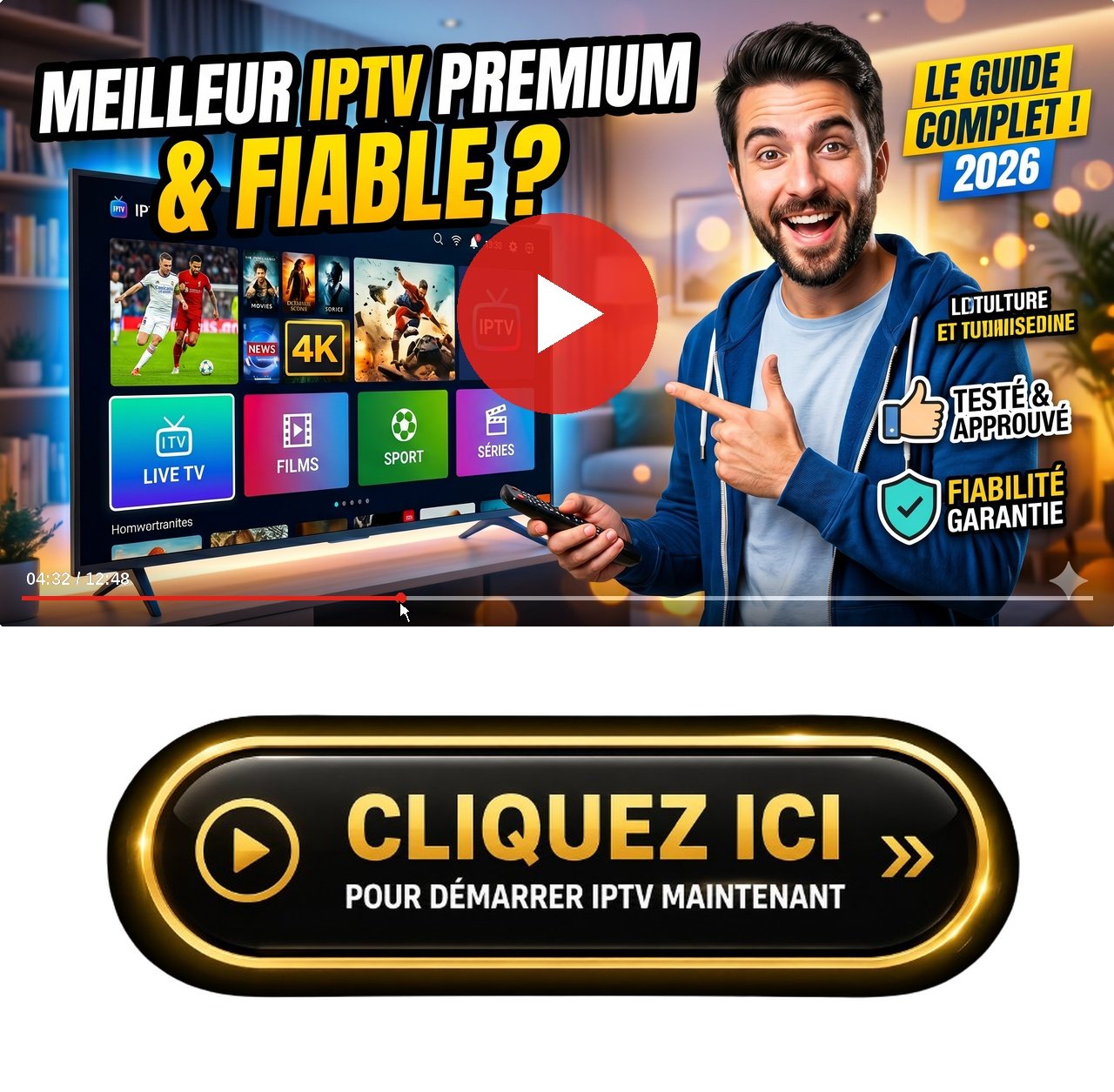Un aperçu détaillé de l'interface de IPTV Avec Chaines Locales Martinique Via ATV montrant les chaînes de streaming actives